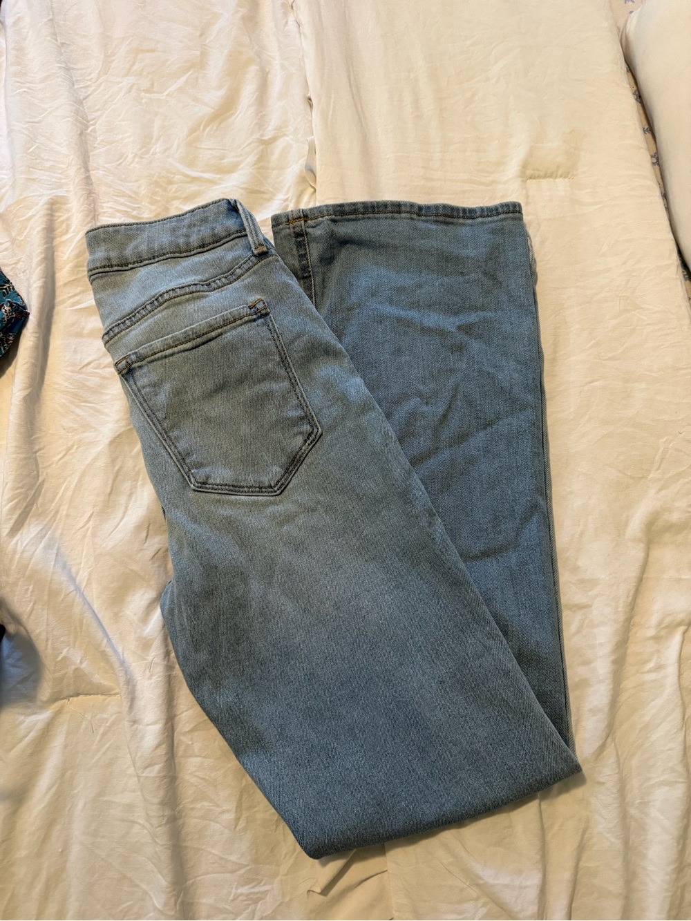 2 short - Old Navy Women's WOW Flare Jeans in Light Blue Denim